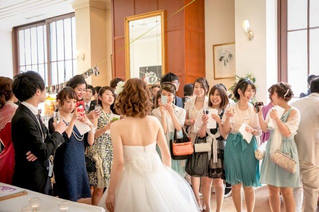 結婚式に参列したゲストの皆様